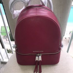 Michael Kors Rhea Medium Leather Backpack
